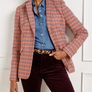 Women's Multicolor Plaid Blazer